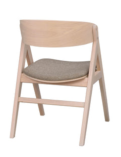 Waterton karmstol vitpigmenterad ek/brunt tyg 2-pack