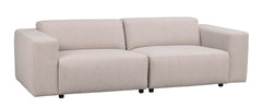 Willard soffa 3-sits ljusbeige tyg Alice #1