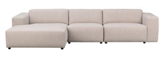 Willard soffa 4-sits-schäslong V ljusbeige tyg Alice #1