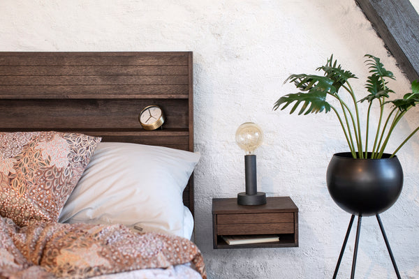 Trace sänggavel 180 cm rökbetsad ek