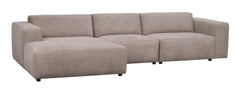 Willard soffa 4-sits-schäslong V beige tyg Brenda #34