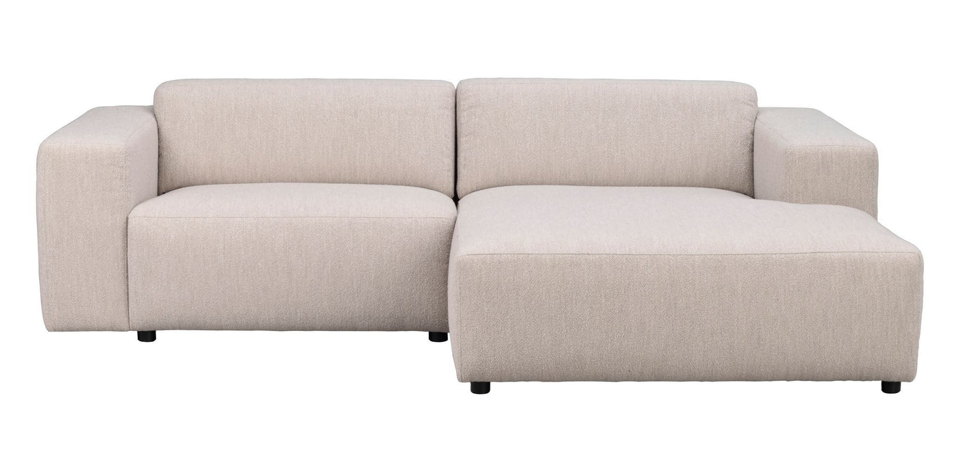 Willard soffa 3-sits-schäslong H ljusbeige tyg Alice #1