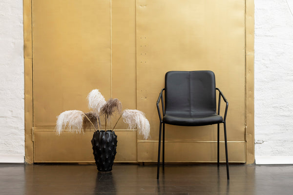 Evo stol svart PU 2-pack