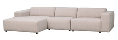 Willard soffa 4-sits-schäslong V ljusbeige tyg Alice #1