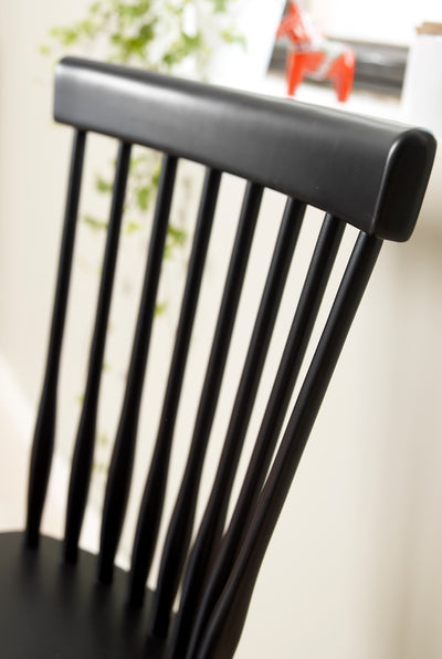 Birka stol svartlack 2-pack