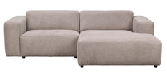 Willard soffa 3-sits-schäslong H beige tyg Brenda #34