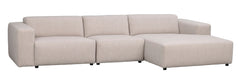 Willard soffa 4-sits-schäslong H ljusbeige tyg Alice #1