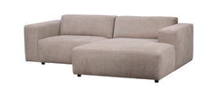 Willard soffa 3-sits-schäslong H beige tyg Brenda #34