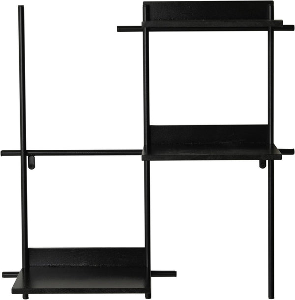 Manhattan vägghylla 3-hyllplan svart