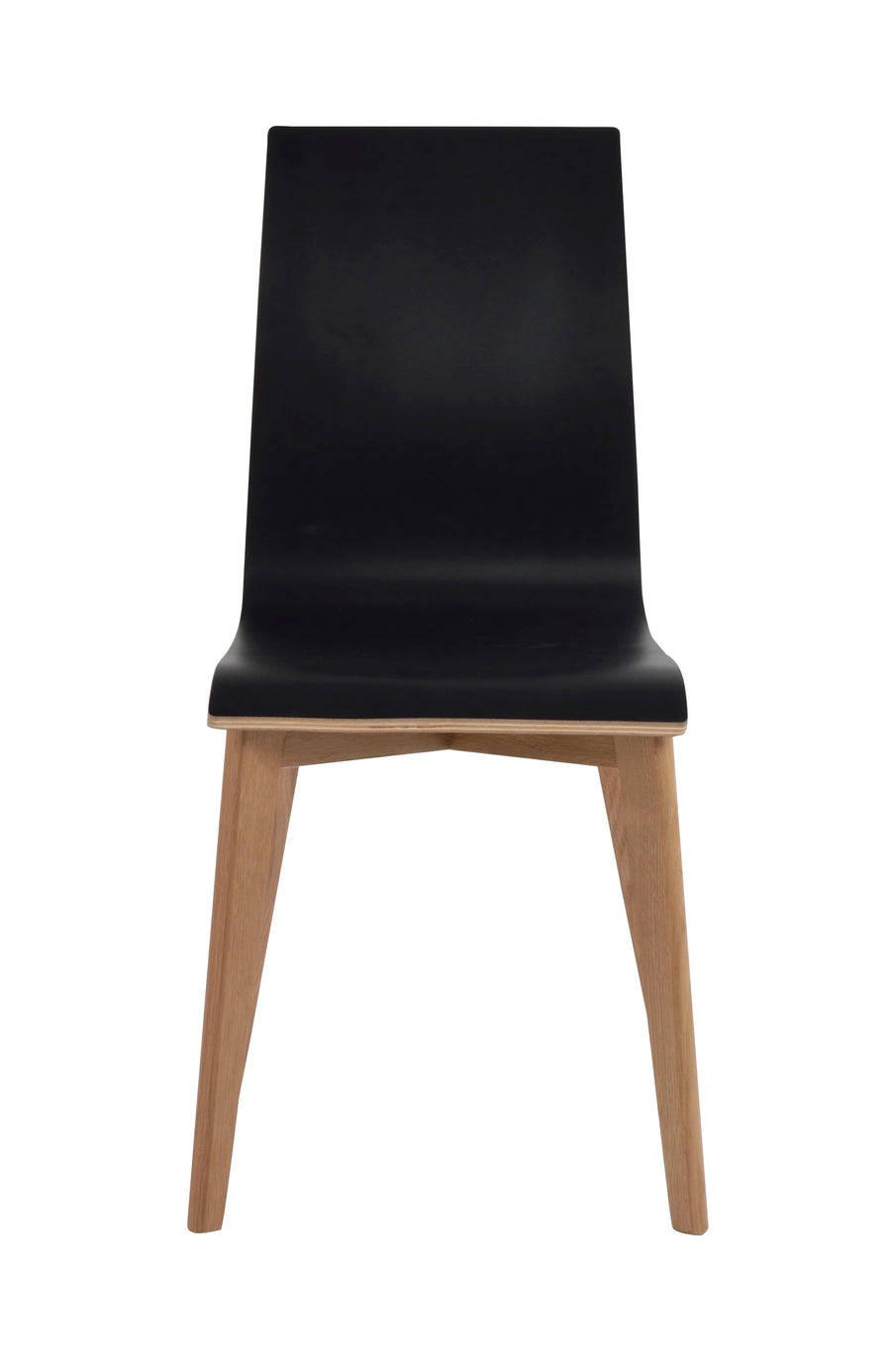 Gracy stol svart laminat/ek 2-pack