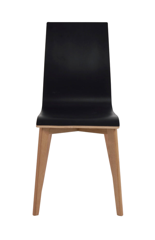 Gracy stol svart laminat/ek 2-pack