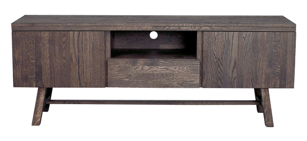 Brooklyn TV-bänk 160 mörkbrun ek