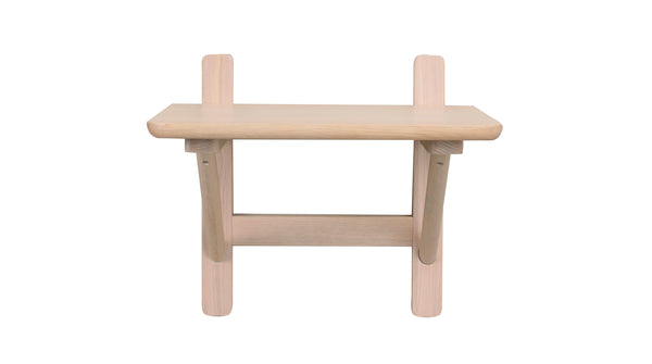 Camrose sängbord vitpigmenterad ek