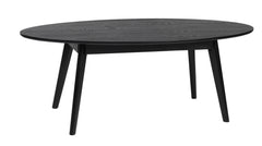 Yumi soffbord ovalt 130x65 svartbets