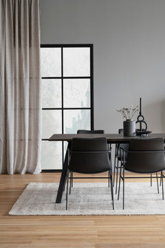 Clearbrook skåp 79 brun ek/svart metall