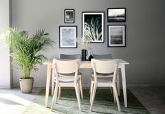Filippa matbord 140 vitpigmenterad ek