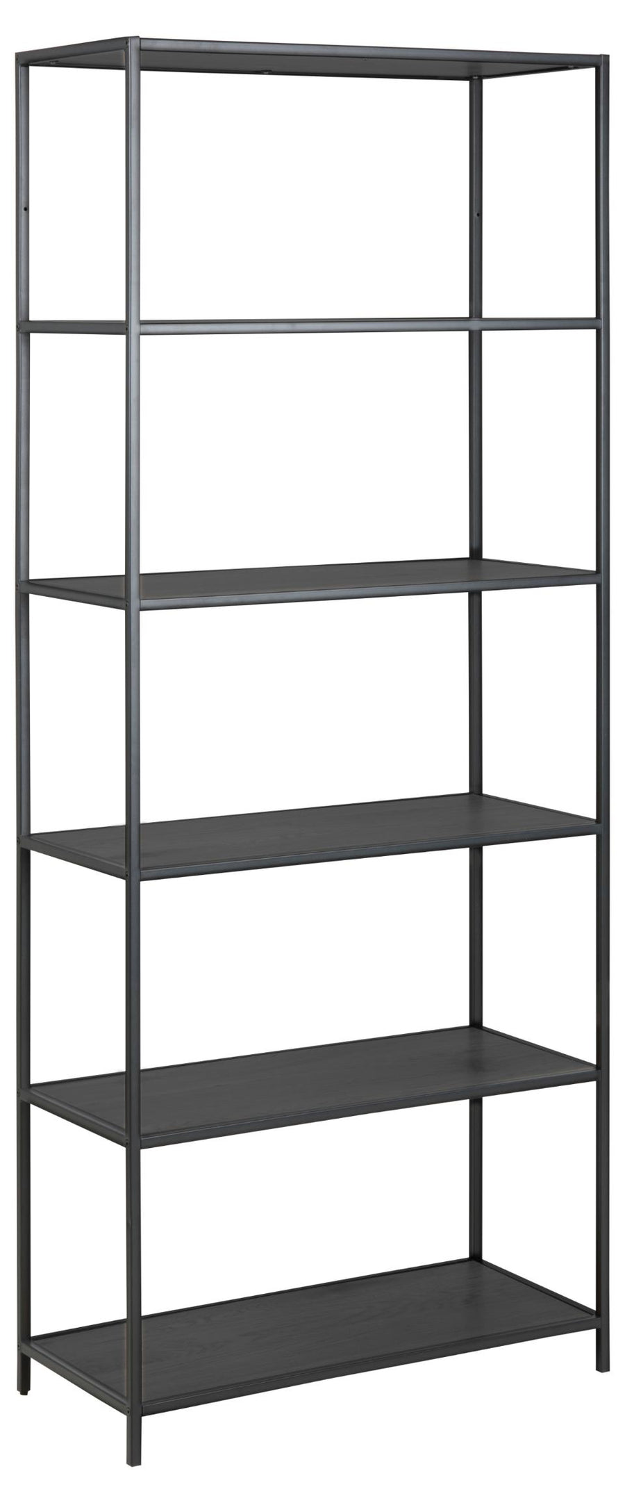 Seaford bokhylla 5 hyllor svart