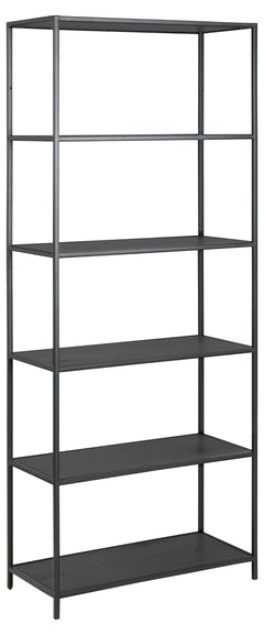 Seaford bokhylla 5 hyllor svart
