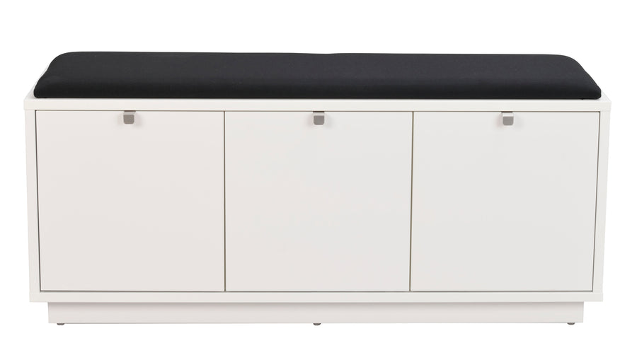 Confetti bänk 3L vit/svart tyg