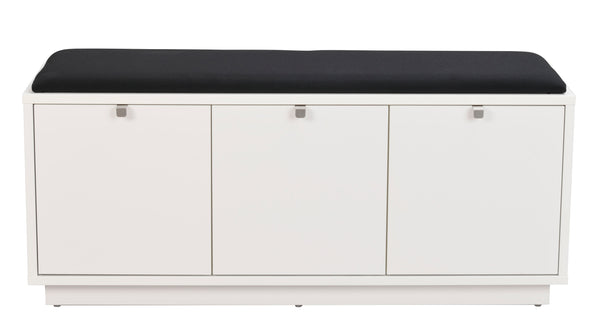 Confetti bänk 3L vit/svart tyg