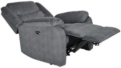 Winfield reclinerfåtölj med el tyg grå