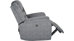 Winfield reclinerfåtölj med el tyg grå