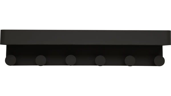 Yin vägghylla med 6 hängare