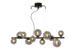 Molekyl taklampa L85 svart/rök