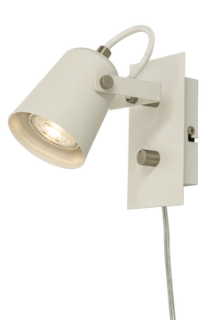 Metz vägglampa vit/stål