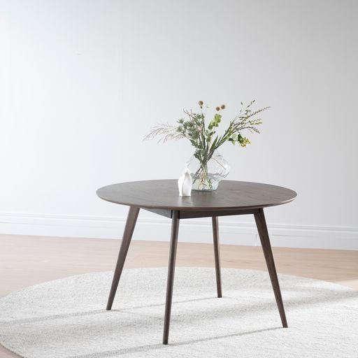 Yumi soffbord runt 90 brun ek