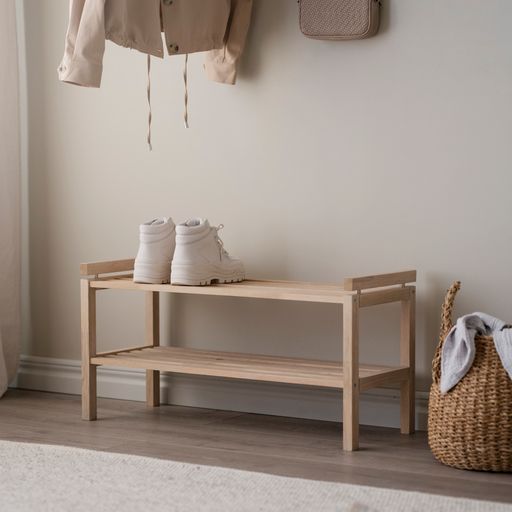 Confetti skohylla 80 vitpigmenterad ek