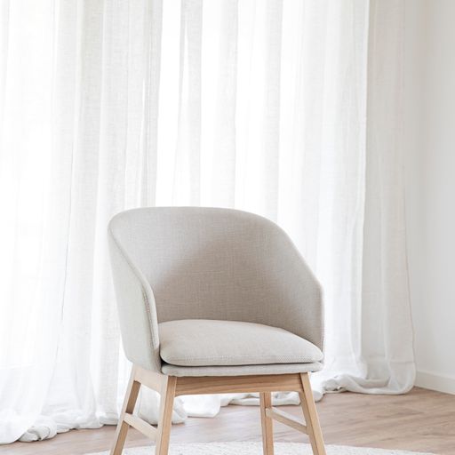 Windham karmstol beige tyg/ekben 2-pack