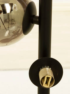 Molekyl bordlampa 3a svart/rök