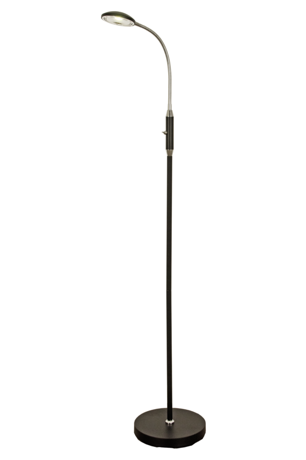 Hero golvlampa svart/krom