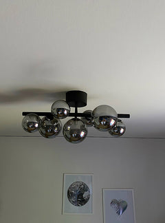 Molekyl plafond svart/rök