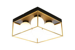 Astro plafond liten svart/guld/opal