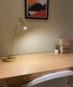 Artic bordlampa matt mässing