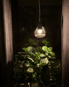 Elin fönsterlampa svart/rök