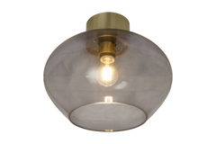 Bell plafond stor matt mässing/rök