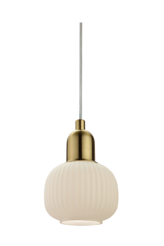 Elin fönsterlampa matt mässing/vit