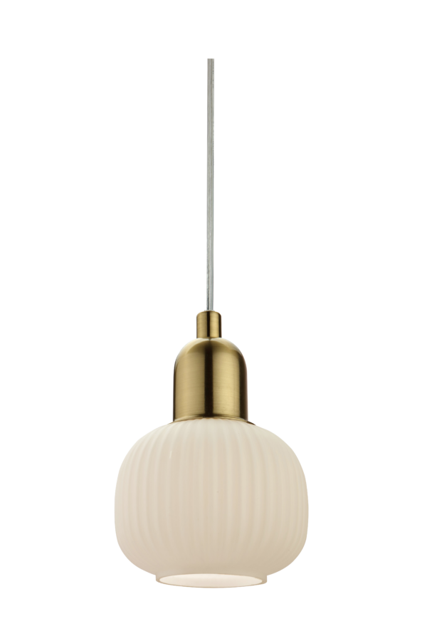 Elin fönsterlampa matt mässing/vit