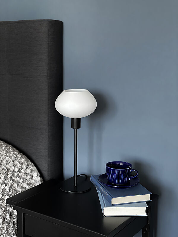 Bell bordlampa hög svart/vit